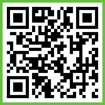 A qr code with green borderDescription automatically generated